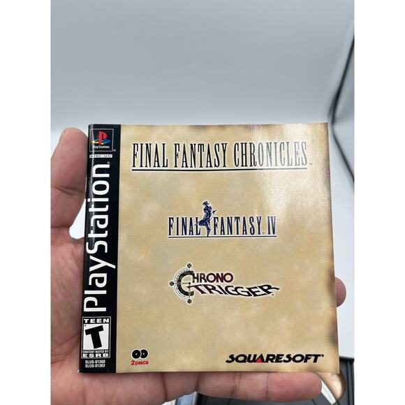 Final Fantasy Chronicles Black Label Playstation 1 PS1 CIB Complete Tested - Picture 11 of 12